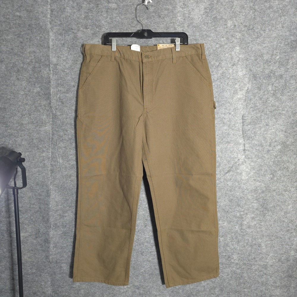 Carhartt B11 CBR Men 40x30 Brown Washed Duck Work Dungaree Original Fit Pants